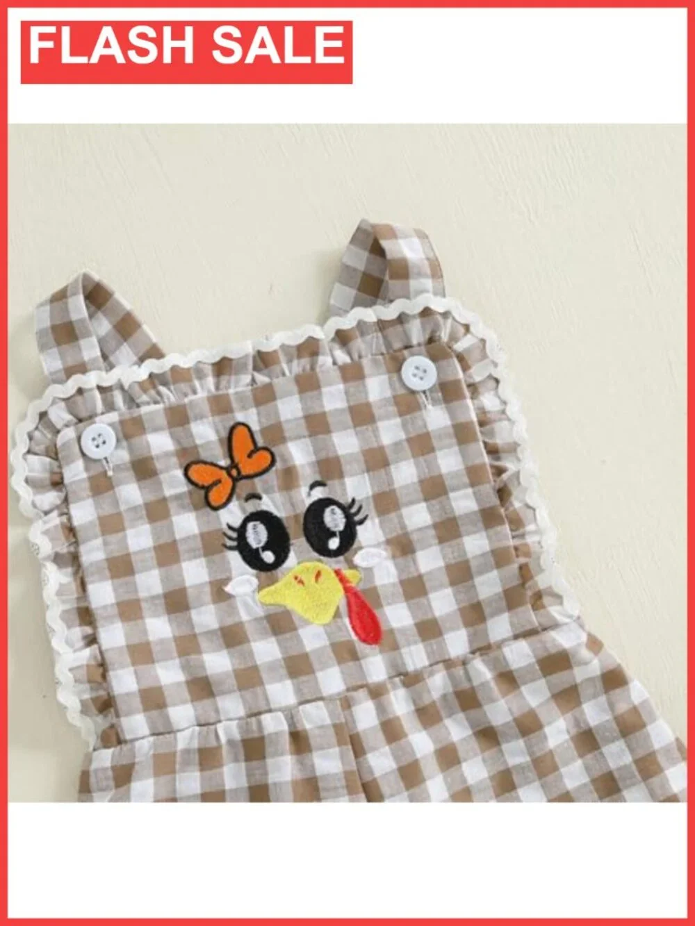 Toddler Girls Thanksgiving Jumpsuit Overalls 95% Polyester 5% Elastane